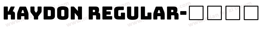 Kaydon Regular字体转换